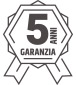 5 anni garanzia 5 anni garanzia